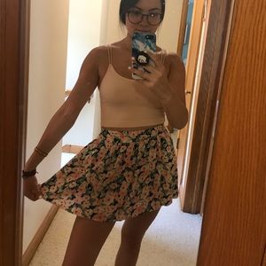 mini floral skirt